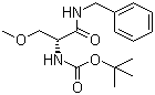 structure of CAS# 880468-89-3, (R)-tert-Butyl 1-(benzylamino)-3-methoxy-1-oxopropan-2-ylcarbamate