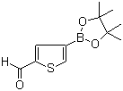 结构式 CAS# 881381-12-0, 2-醛基噻吩-4-硼酸频哪醇酯