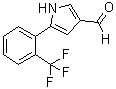 structure of CAS# 881674-60-8, 5-[2-(Trifluoromethyl)phenyl]-1H-pyrrole-3-carboxaldehyde