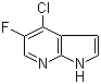 structure of CAS# 882033-66-1, 4-Chloro-5-fluoro-7-azaindole;4-Chloro-5-fluoro-1H-pyrrolo[2,3-b]pyridine