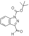 结构式 CAS# 882188-88-7, 3-甲酰基-1H-吲唑-1-羧酸叔丁酯