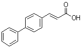structure of CAS# 88241-65-0, trans-4-Phenylcinnamic acid;(E)-4-Phenylcinnamic acid; trans-3-(4-Phenylphenyl)-2-propenoic acid