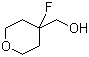 structure of CAS# 883442-46-4, (4-Fluorotetrahydro-2H-pyran-4-yl)methanol;(4-Fluorotetrahydropyran-4-yl)methanol