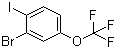 structure of CAS# 883546-30-3, 2-Bromo-1-iodo-4-trifluoromethoxybenzene