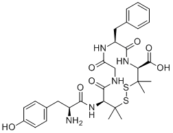 结构式 CAS# 88373-73-3, 脑啡肽