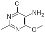 structure of CAS# 88474-31-1, 4-Chloro-6-methoxy-2-methyl-5-pyrimidinamine;5-Amino-4-chloro-6-methoxy-2-methylpyrimidine