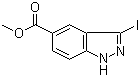 structure of CAS# 885271-25-0, Methyl 3-iodoindazole-5-carboxylate;Methyl 3-iodo-1H-indazole-5-carboxylate