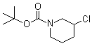 structure of CAS# 885275-01-4, 3-Chloro-1-piperidinecarboxylic acid tert-butyl ester