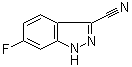 structure of CAS# 885278-33-1, 6-Fluoro-1H-indazole-3-carbonitrile
