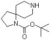 structure of CAS# 885279-92-5, tert-Butyl 1,8-diazaspiro[4.5]decane-1-carboxylate