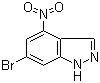 结构式 CAS# 885518-46-7, 6-溴-4-硝基-1H-吲唑