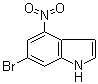 structure of CAS# 885520-50-3, 6-Bromo-4-nitro-1H-indole
