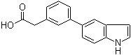 3-(1H-Indol-5-yl)benzeneacetic acid molecular structure (CAS 886363-20-8)