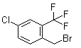 structure of CAS# 886496-75-9, 4-Chloro-2-(trifluoromethyl)benzyl bromide;1-(Bromomethyl)-4-chloro-2-(trifluoromethyl)benzene