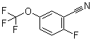 structure of CAS# 886498-08-4, 2-Fluoro-5-(trifluoromethoxy)benzonitrile;2-Fluoro-5-trifluoromethoxybenzonitrile
