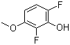 structure of CAS# 886498-60-8, 2,6-Difluoro-3-methoxyphenol