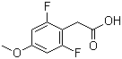 structure of CAS# 886498-98-2, 2,6-Difluoro-4-methoxyphenylacetic acid