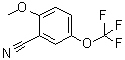 structure of CAS# 886500-03-4, 2-Methoxy-5-(trifluoromethoxy)benzonitrile