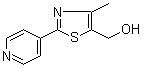 结构式 CAS# 886851-57-6, 4-甲基-2-(4-吡啶基)-5-噻唑甲醇