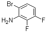 结构式 CAS# 887579-74-0, 6-溴-2,3-二氟苯胺