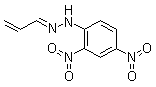 结构式 CAS# 888-54-0, 2-丙烯醛 2-(2,4-二硝基苯基)腙
