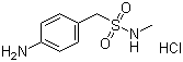 structure of CAS# 88918-84-7, 4-Amino-N-methylbenzenemethanesulfonamide hydrochloride;4-Amino-N-methyl-alpha-toluenesulfonamide hydrochloride