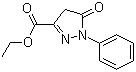 1-苯基-5-吡唑啉酮-3-甲酸乙酯分子结构 (CAS 89-33-8)