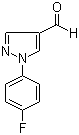 structure of CAS# 890652-03-6, 1-(4-Fluorophenyl)-1H-pyrazole-4-carboxaldehyde