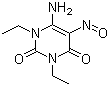 1,3-二乙基-5-亚硝基-6-氨基脲嘧啶分子结构 (CAS 89073-60-9)