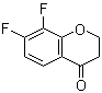 structure of CAS# 890840-90-1, 7,8-Difluoro-2,3-dihydro-4H-1-benzopyran-4-one