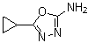 structure of CAS# 89179-60-2, 5-Cyclopropyl-1,3,4-oxadiazol-2-amine