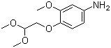4-(2,2-Dimethoxyethoxy)-3-methoxybenzenamine molecular structure (CAS 892865-00-8)