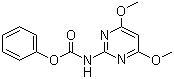 structure of CAS# 89392-03-0, 4,6-Dimethoxy-2-(phenoxycarbonyl)aminopyrimidine;2-((Phenoxycarbonyl)amino)-4,6-dimethoxypyrimidine