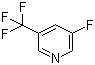 结构式 CAS# 89402-28-8, 3-氟-5-(三氟甲基)吡啶