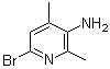 结构式 CAS# 897733-12-9, 6-溴-2,4-二甲基吡啶-3-胺