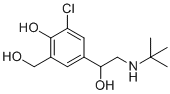 structure of CAS# 898542-81-9, Salbutamol EP Impurity L;Chloroalbuterol;4-[2-(tert-butylamino)-1-hydroxyethyl]-2-chloro-6-(hydroxymethyl)phenol