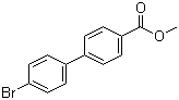 4'-溴[1,1'-联苯]-4-甲酸甲酯分子结构 (CAS 89901-03-1)
