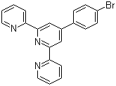 结构式 CAS# 89972-76-9, 4'-(4-溴苯基)-2,2':6',2''-三联吡啶