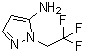 structure of CAS# 899899-13-9, 1-(2,2,2-Trifluoroethyl)-1H-pyrazol-5-amine;[2-(2,2,2-Trifluoroethyl)-2H-pyrazol-3-yl]amine