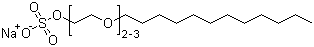 structure of CAS# 9004-82-4, Sodium lauryl polyoxyethylene ether sulfate;Poly(oxy-1,2-ethanediyl)-alpha-sulfo-omega-(dodecyloxy)-sodium salt; AES