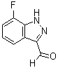 结构式 CAS# 900506-29-8, 7-氟-1H-吲唑-3-甲醛