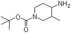 structure of CAS# 900642-17-3, tert-Butyl 4-amino-3-methyl-1-piperidinecarboxylate