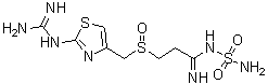 3-[[[2-[(Aminoiminomethyl)amino]-4-thiazolyl]methyl]sulfinyl]-N-(aminosulfonyl)propanimidamide molecular structure (CAS 90237-03-9)