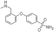 4-[2-[(甲基氨基)甲基]苯氧基]苯磺酰胺分子结构 (CAS 902836-97-9)
