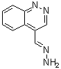 4-Cinnolinecarboxaldehyde hydrazone molecular structure (CAS 90323-60-7)