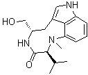 结构式 CAS# 90365-57-4, 吲哚内酰胺 V