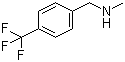 structure of CAS# 90390-11-7, N-Methyl-N-[4-(trifluoromethyl)benzyl]amine;N-[4-(Trifluoromethyl)benzyl]-N-methylamine; N-Methyl-4-(trifluoromethyl)benzylamine