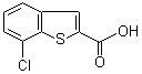 结构式 CAS# 90407-16-2, 7-氯苯并[b]噻吩-2-羧酸