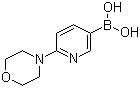 结构式 CAS# 904326-93-8, 6-(4-吗啉基)-3-吡啶硼酸