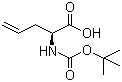 structure of CAS# 90600-20-7, (S)-N-Boc-allylglycine;(S)-N-tert-Butoxycarbonyl-2-amino-4-pentenoic acid